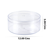 Willow Transparent Crystal Round Boxes  Food Dessert Gift Packaging Box 12x5Cms (200Pcs/Ctn)